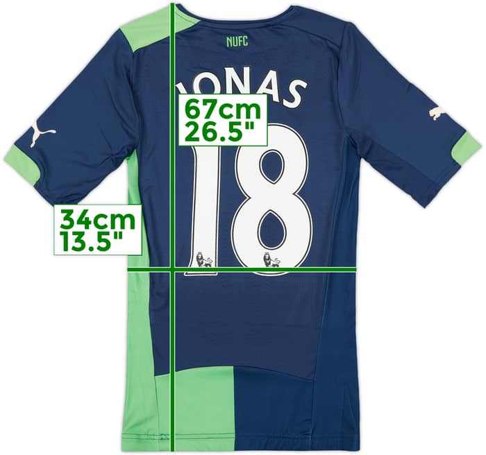 2014-15 Newcastle Player Issue ACTV Fit Third L/S Shirt Jonas #18 (S)
