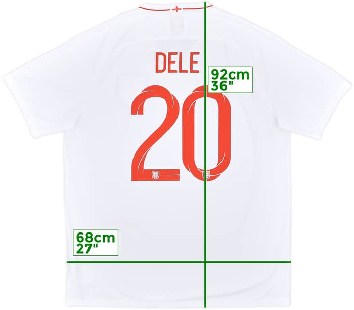 2018-19 England Home Shirt Dele #20 - 9/10 - (XL)