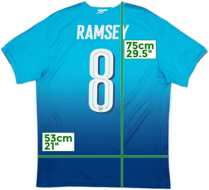 2017-18 Arsenal Away Shirt Ramsey #8 - 8/10 - (L)