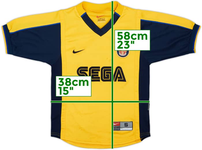 1999-01 Arsenal Away Shirt - 7/10 - (S.Boys)