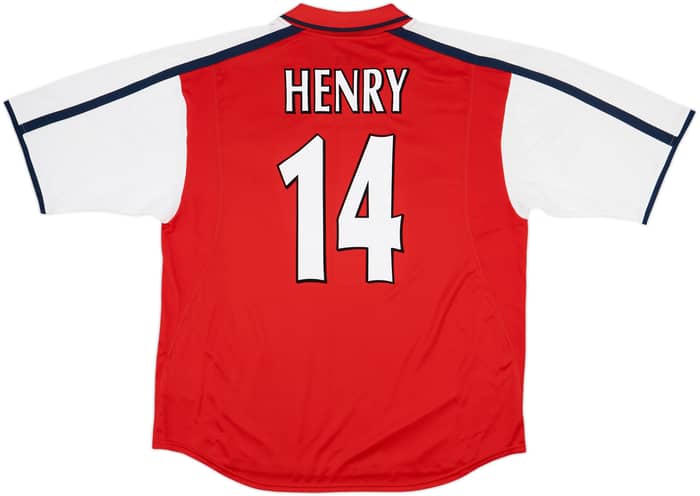 2000-02 Arsenal Home Shirt Henry #14 - 8/10 - (XL)