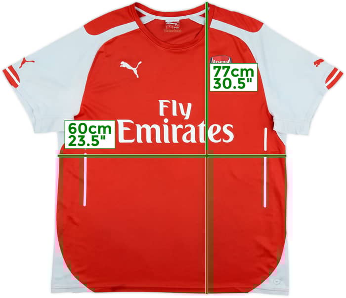 2014-15 Arsenal Home Shirt - 5/10 - (XL)