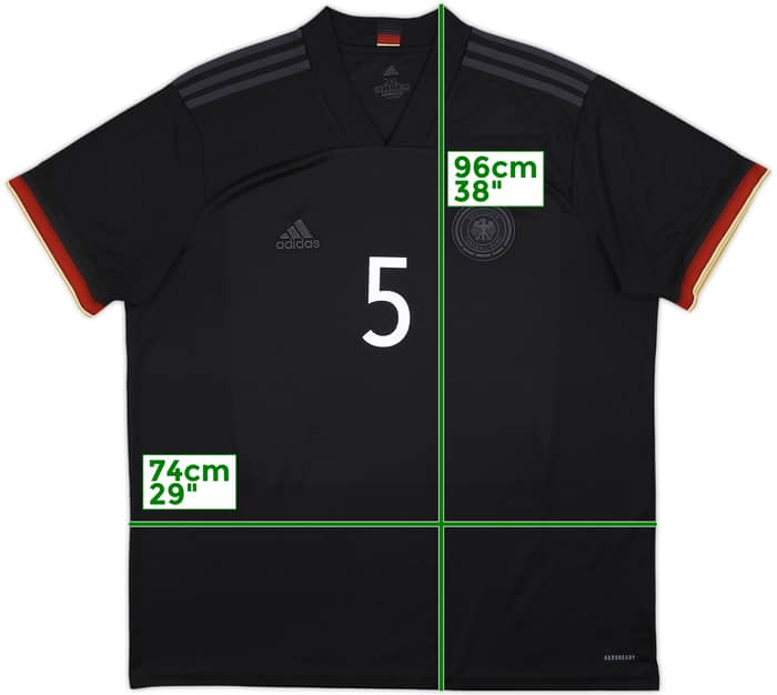 2020-21 Germany Away Shirt Hummels #5 - 10/10 - (XXL)