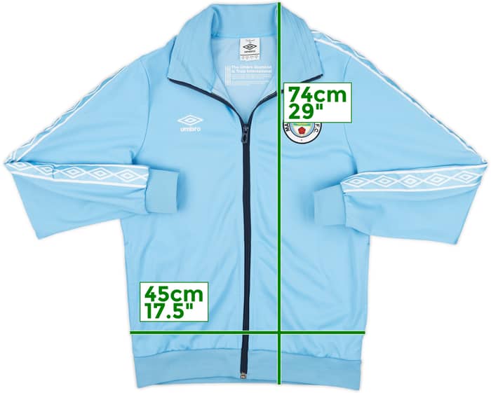 2010-11 Manchester City Umbro 'Diamond Series' Retro Style Track Jacket - 8/10 - (M)