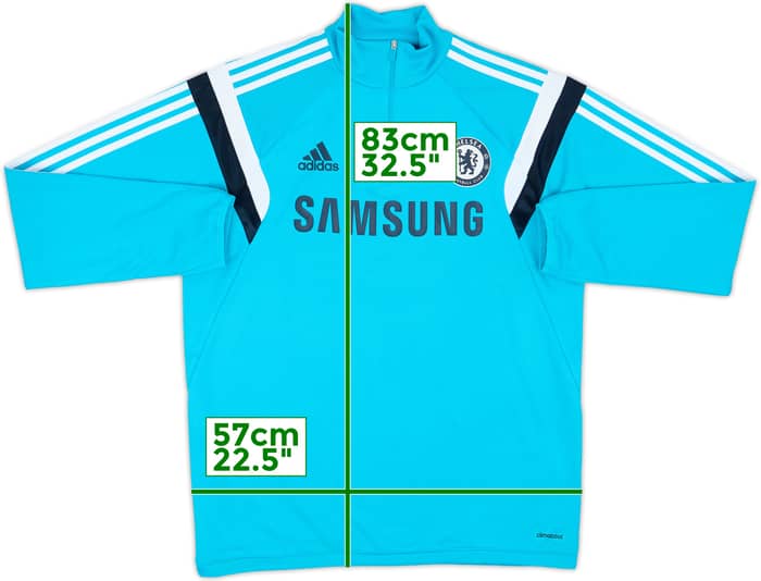 2014-15 Chelsea adidas 1/4 Zip Drill Top - 10/10 - (L)
