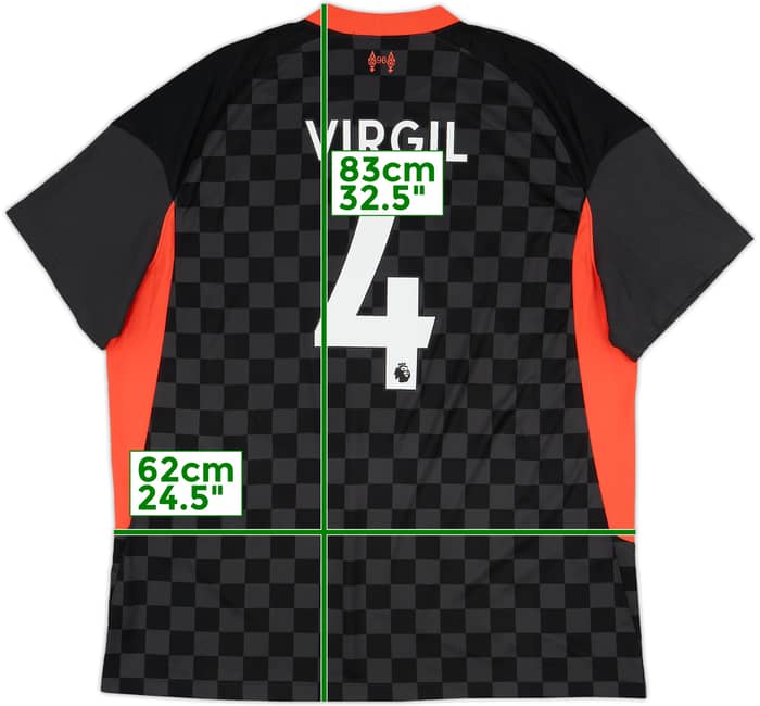 2020-21 Liverpool Third Shirt Virgil #4 - 10/10 - (XXL)