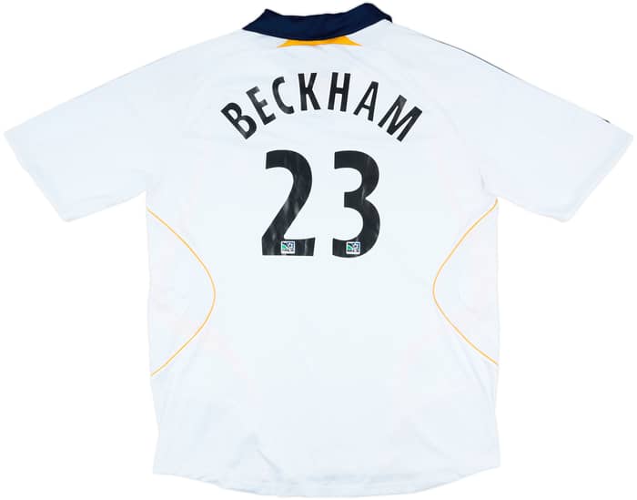 David Beckham 07/08 Away LA Galaxy Jersey Kit Sz. Small L/S