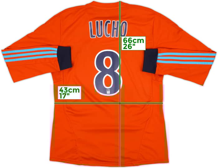2011-12 Olympique Marseille Third L/S Shirt Lucho #8 - 10/10 - (M)