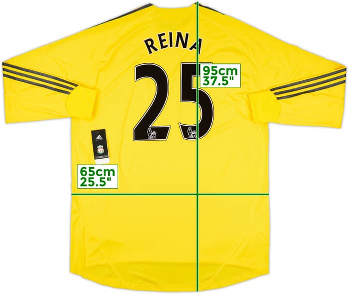 2009-10 Liverpool Player Issue GK Shirt Reina #25 (XXL)
