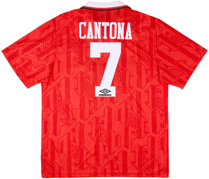 1992-94 Manchester United Home Shirt Cantona #7 - 9/10 - (XL)