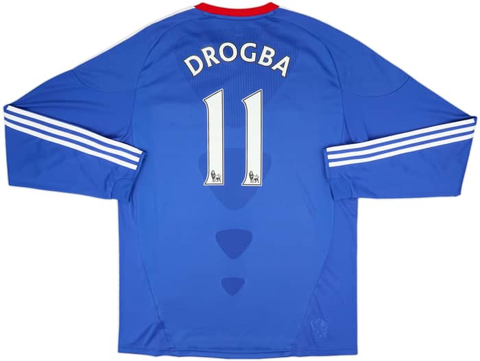 2010-11 Chelsea Home L/S Shirt Drogba #11 - 10/10 - (XL)