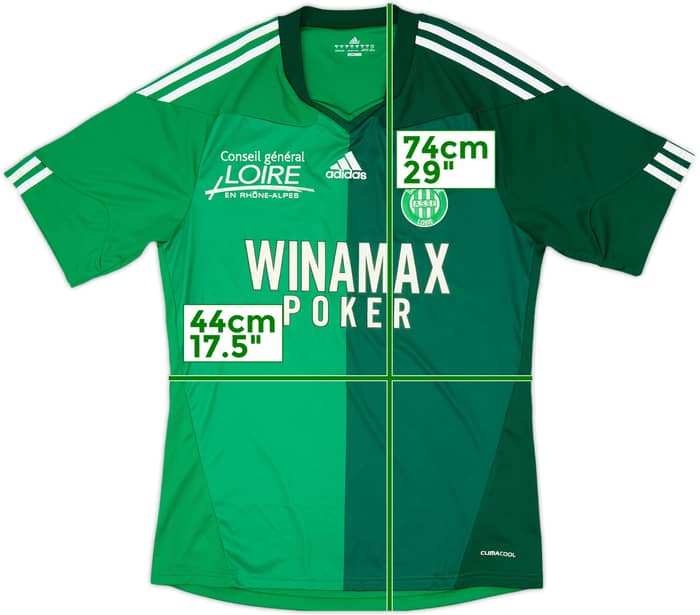 2010-11 Saint Etienne Home Shirt - 10/10 - (M)