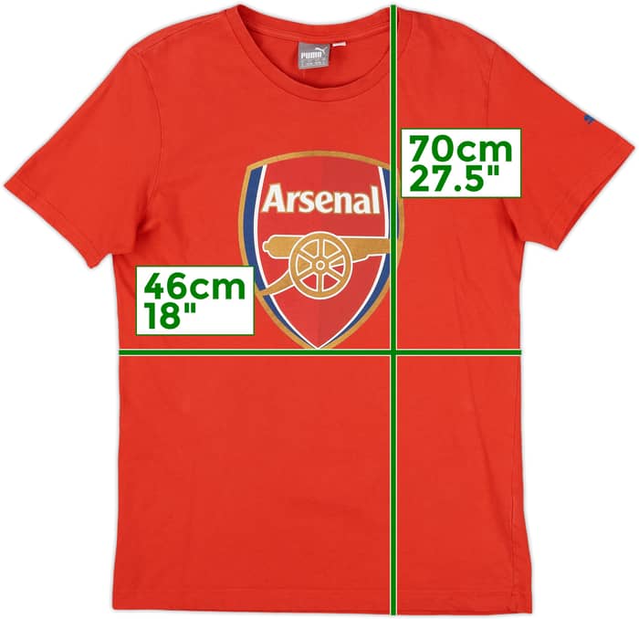 2015-16 Arsenal Puma Graphic Tee - 7/10 - (S)