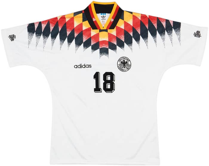 1994-96 Germany Home Shirt Klinsmann #18 - 8/10 - (M)
