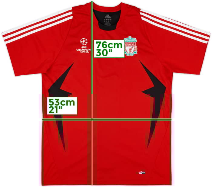 2007-08 Liverpool adidas CL Training Shirt - 8/10 - (L)