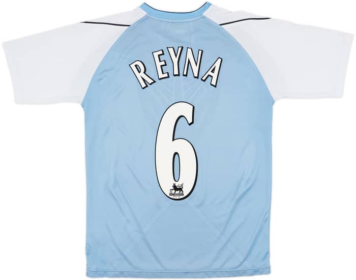 2006-07 Manchester City Home Shirt Reyna #6 - 6/10 - (M)
