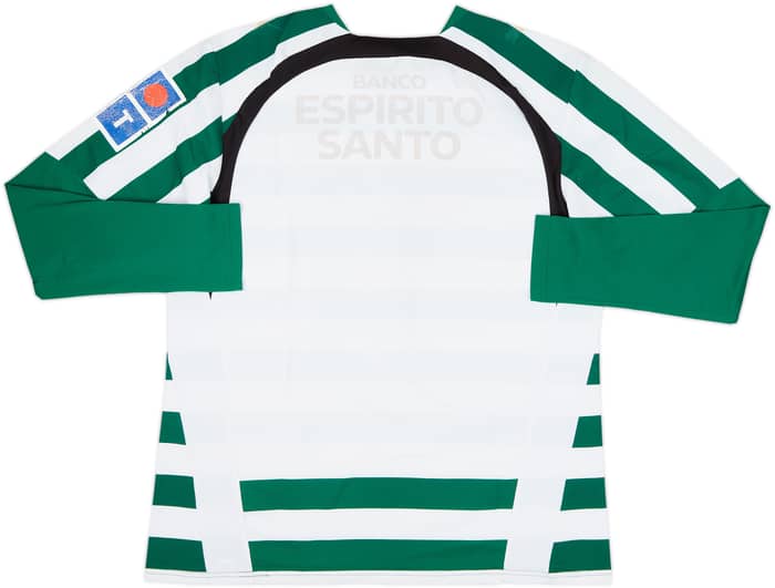2006-07 Sporting Lisbon Home L/S Shirt - 4/10 - (L)