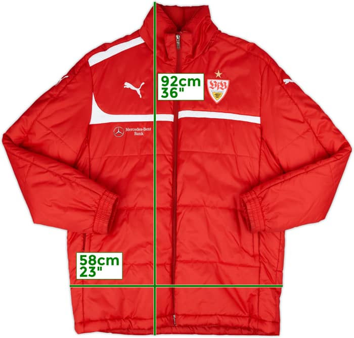 2013-14 Stuttgart Puma Padded Bench Coat - 9/10 - (M)