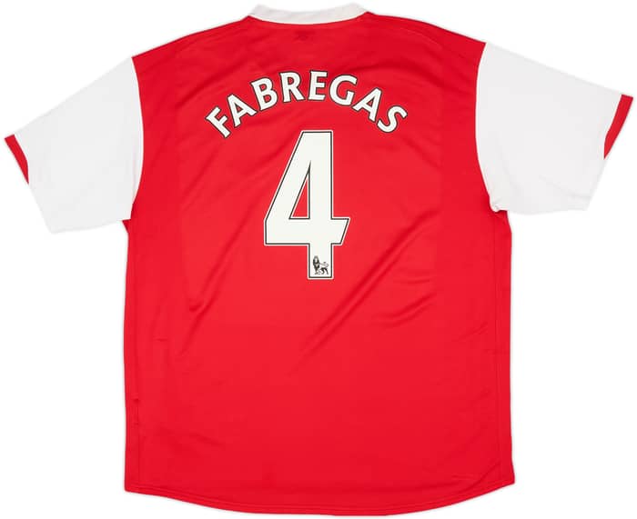 2006-08 Arsenal Home Shirt Fabregas #4 - 8/10 - (XL)