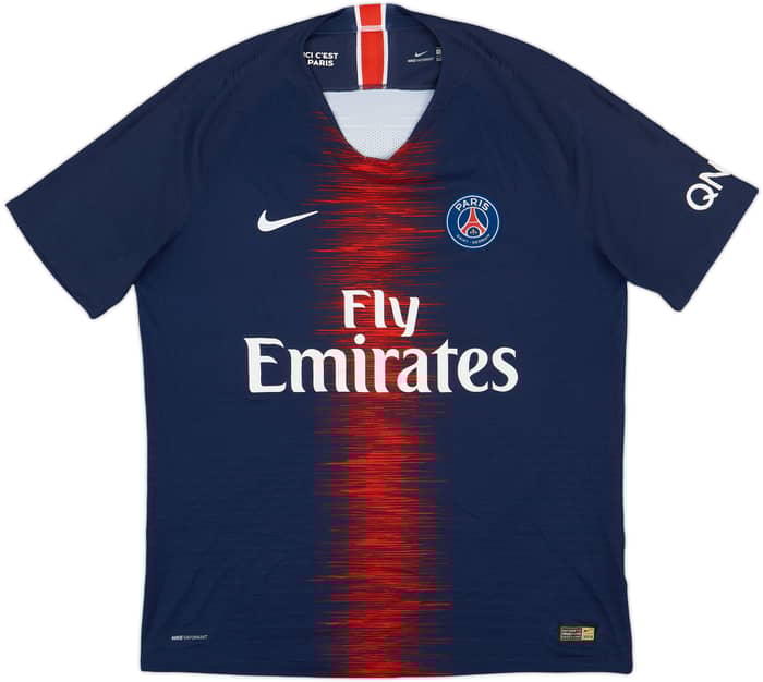 2018-19 Paris Saint-Germain Authentic Home Shirt Mbappe #7 - 8/10 - (L)