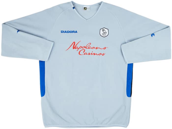 2003-04 Sheffield Wednesday Diadora Fleece Drill Top - 8/10 - (S)