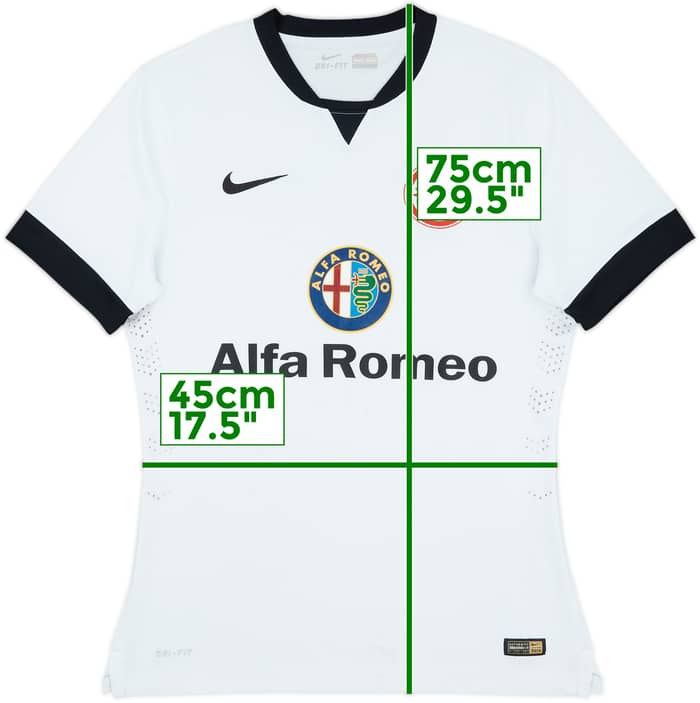 2014-15 Eintracht Frankfurt Authentic Away Shirt - 5/10 - (L)