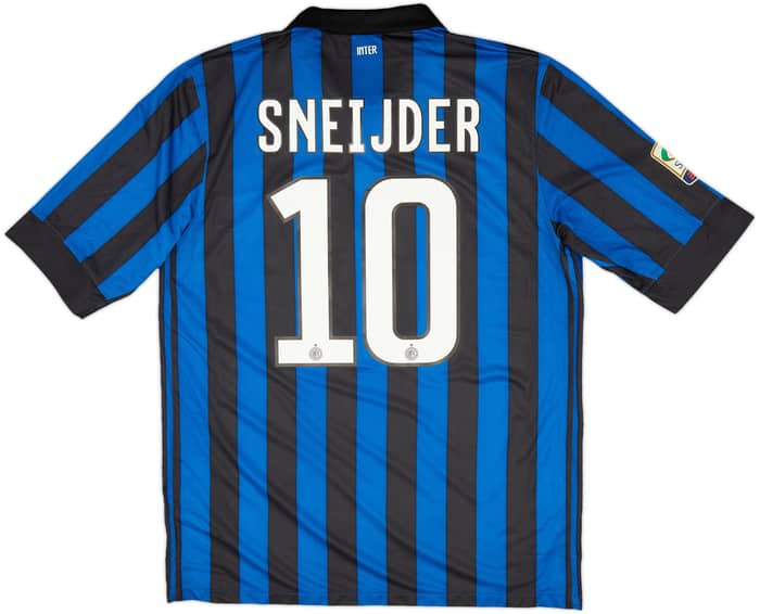 2011-12 Inter Milan Home Shirt Sneijder #10 - 9/10 - (L)