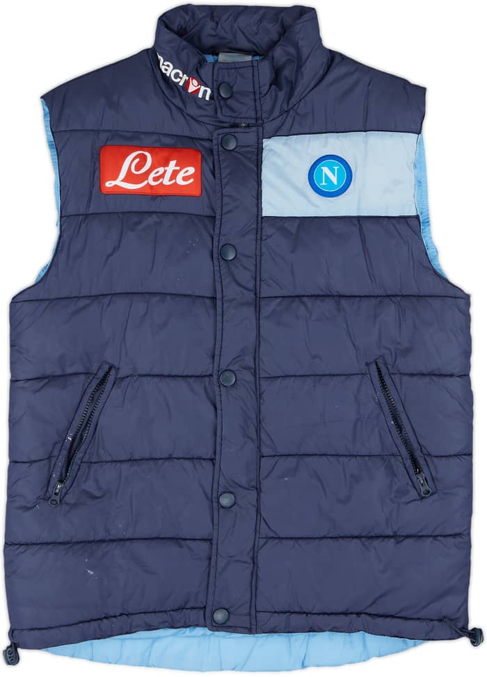 2009-10 Napoli Macron Padded Gilet - 6/10 - (L)