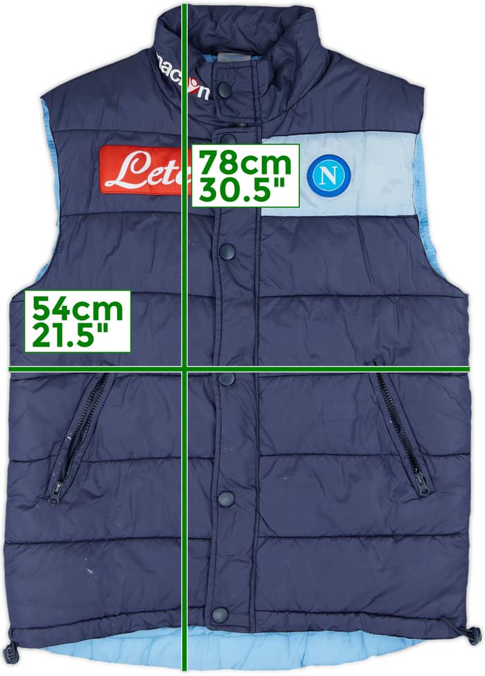 2009-10 Napoli Macron Padded Gilet - 6/10 - (L)