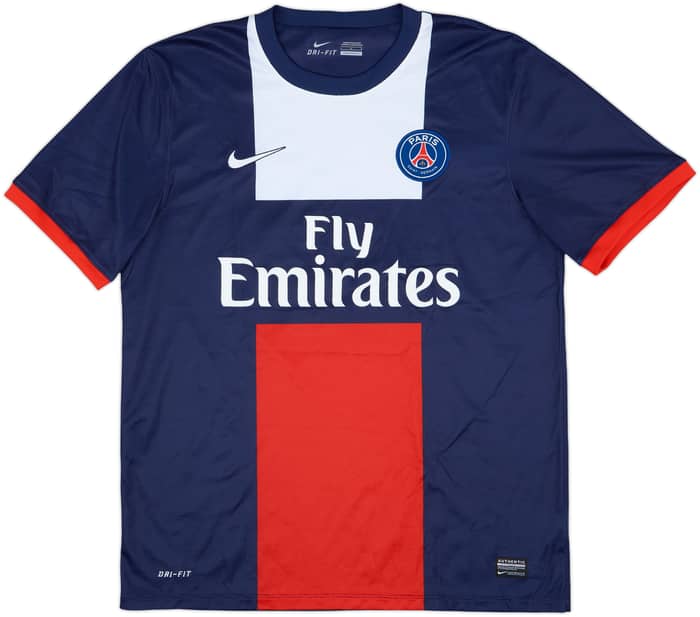 2013-14 Paris Saint-Germain Home Shirt Beckham #32 - 8/10 - (L)