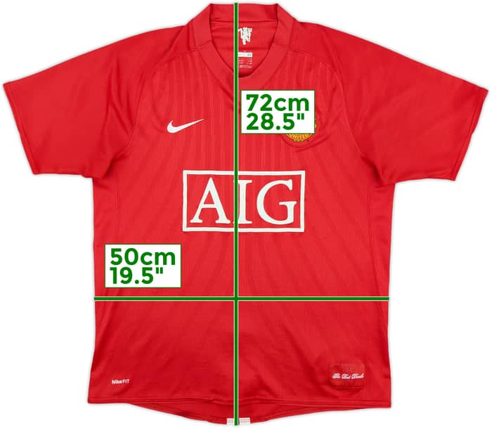 2007-09 Manchester United Home Shirt Ronaldo #7 - 6/10 - (M)