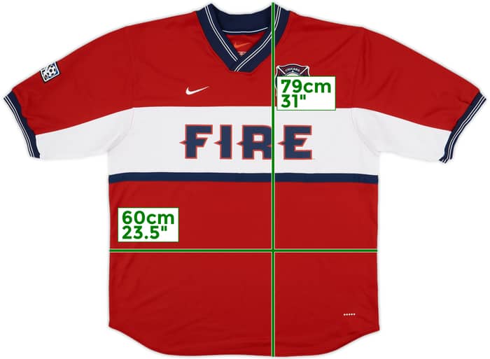 2000-02 Chicago Fire Home Shirt - 10/10 - (XL)