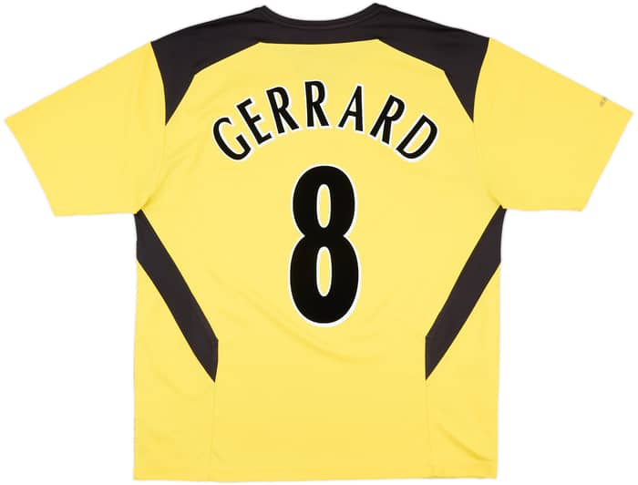2004-06 Liverpool Away Shirt Gerrard #8 - 6/10 - (XL)