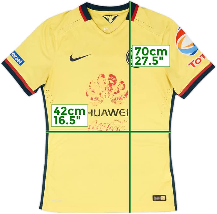 2015 Club America Authentic Home Shirt - 4/10 - (M)