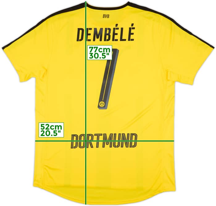2016-17 Borussia Dortmund Home Shirt Dembele #7 - 10/10 - (XL)