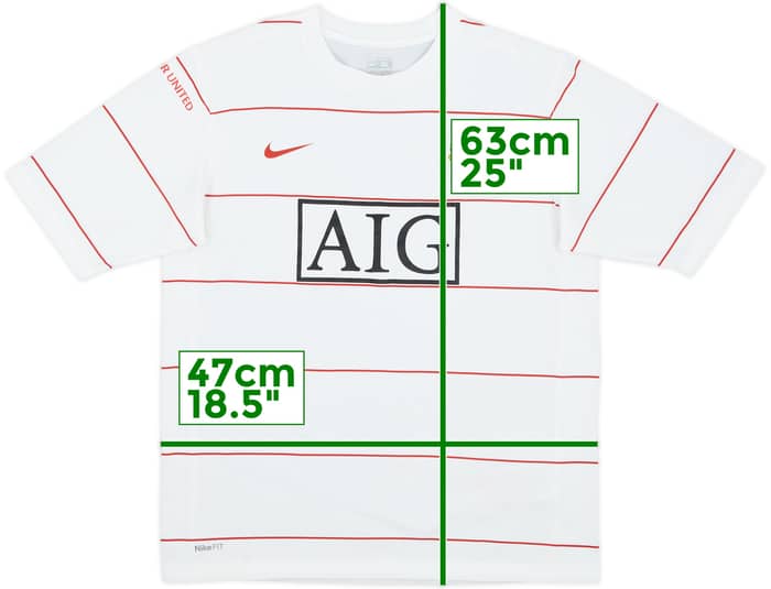 2008-09 Manchester United Nike Training Shirt - 9/10 - (XL.Boys)