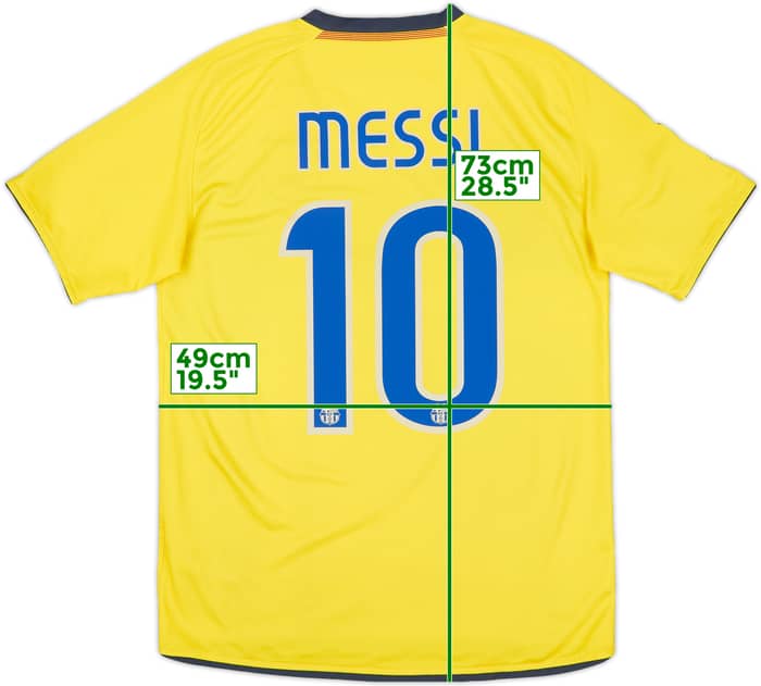 2008-10 Barcelona Away Shirt Messi #10 - 7/10 - (S)