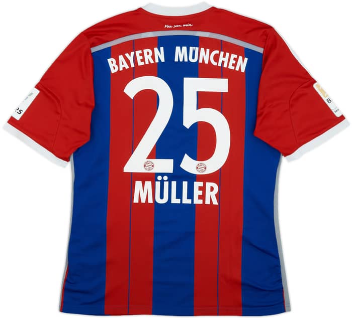 2014-15 Bayern Munich Home Shirt Muller #25 - 7/10 - (M)