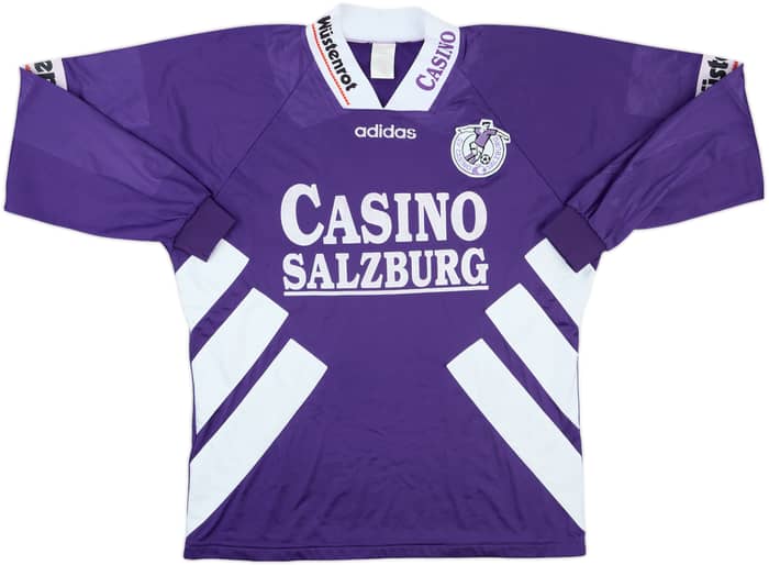 1995-96 Casino Salzburg Match Issue Home L/S Shirt #3