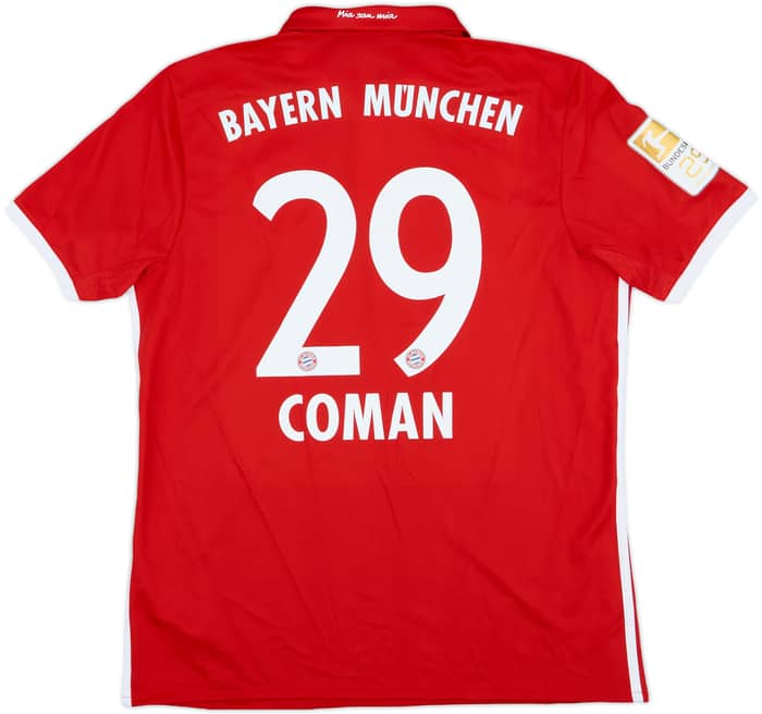 2016-17 Bayern Munich Home Shirt Coman #29 - 7/10 - (L)