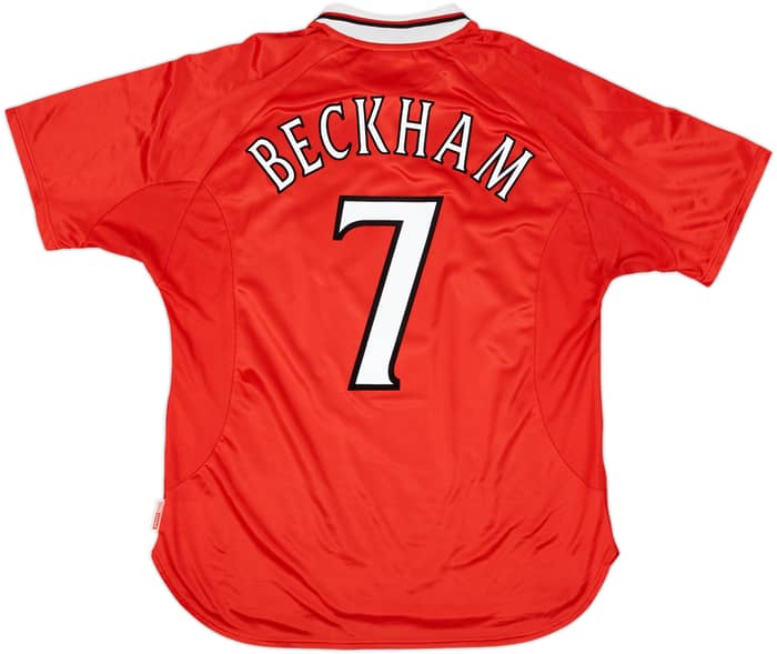 1999-00 Manchester United 'CL Winners' Shirt Beckham #7 - 7/10 - (XL)