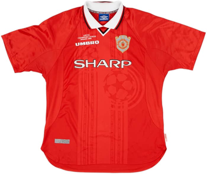 1999-00 Manchester United 'CL Winners' Shirt Beckham #7 - 7/10 - (XL)