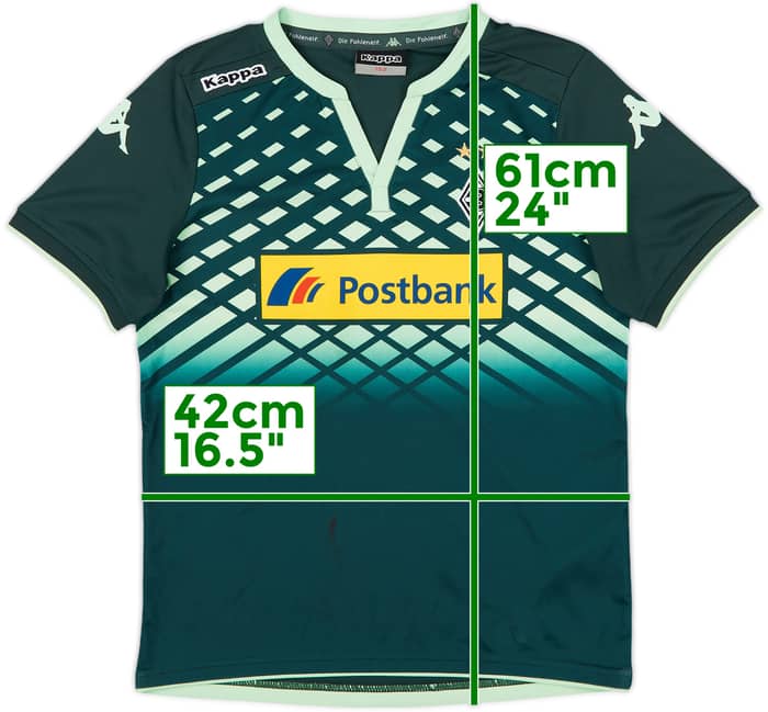 2015-16 Borussia Monchengladbach Away Shirt Herrmann #7 - 7/10 - (L.Boys)