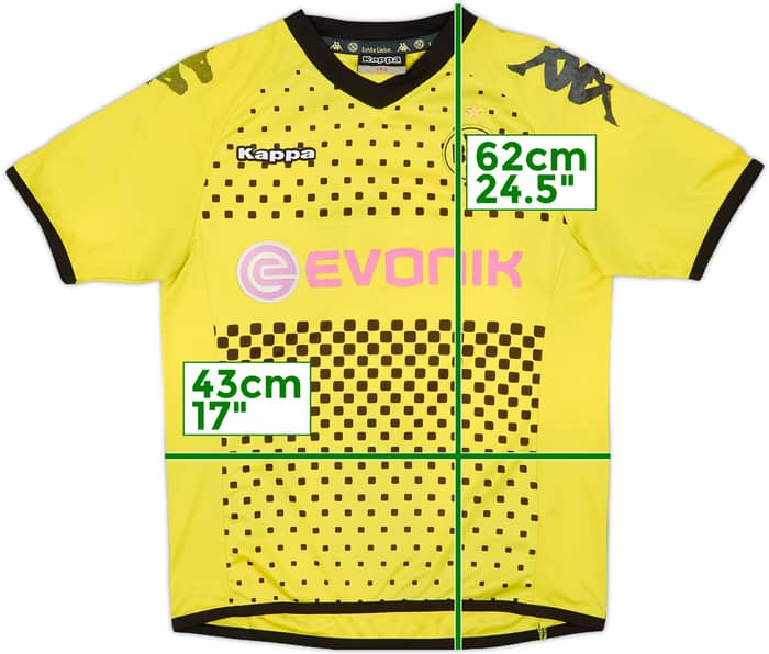 2011-12 Borussia Dortmund Home Shirt Lewandowski #9 - 5/10 - (L.Boys)