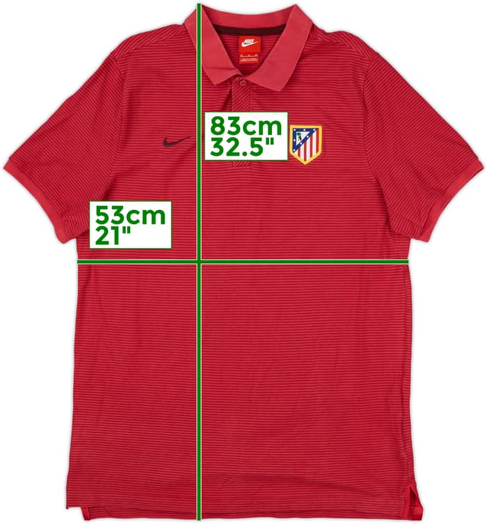 2016-17 Atletico Madrid Nike Polo Shirt - 8/10 - (XL)