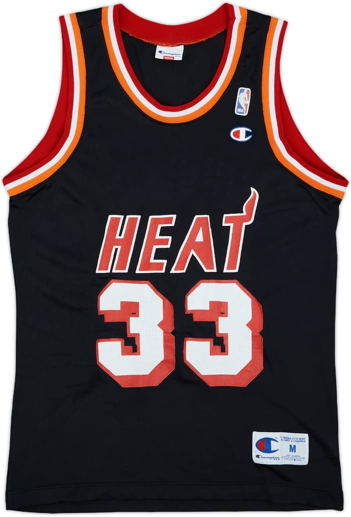 1995 Miami Heat Mourning #33 Champion Away Jersey - 7/10 - (M)
