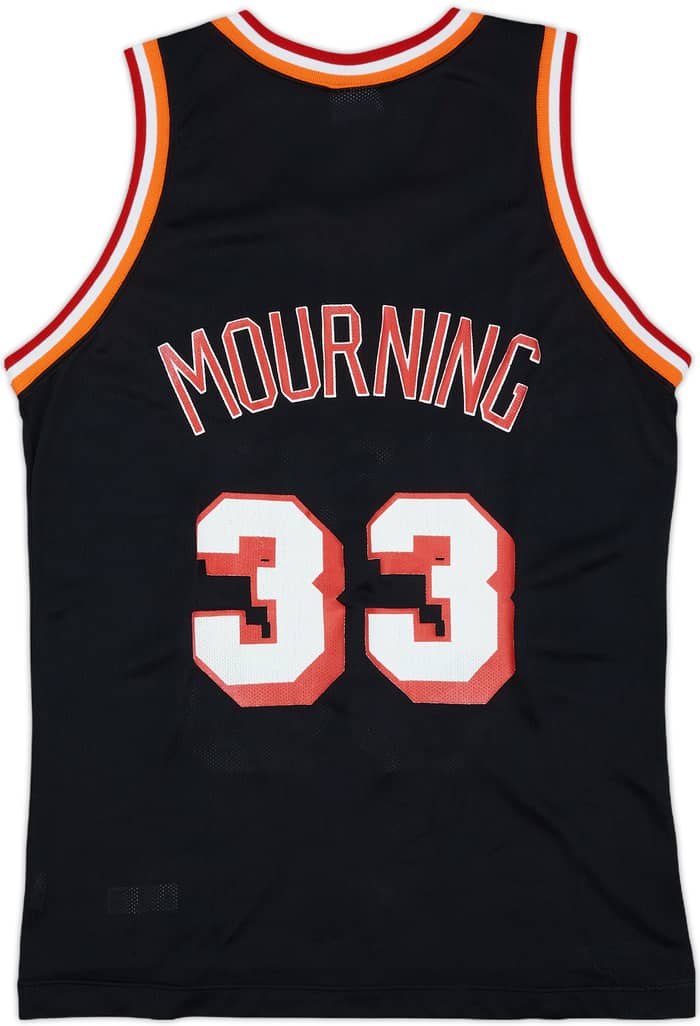 1995 Miami Heat Mourning #33 Champion Away Jersey - 7/10 - (M)