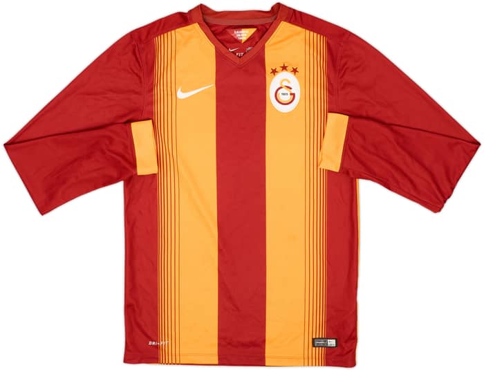 2014-15 Galatasaray Home L/S Shirt - 8/10 - (S)