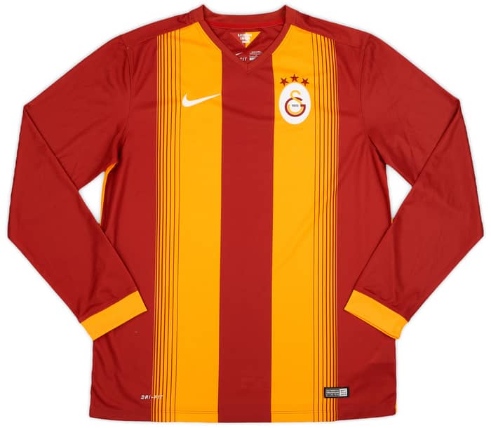 2014-15 Galatasaray Home L/S Shirt - 9/10 - (L)