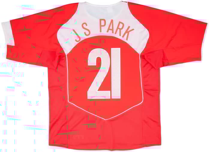 2004-06 South Korea Home Shirt J S Park #21 - 8/10 - (L)
